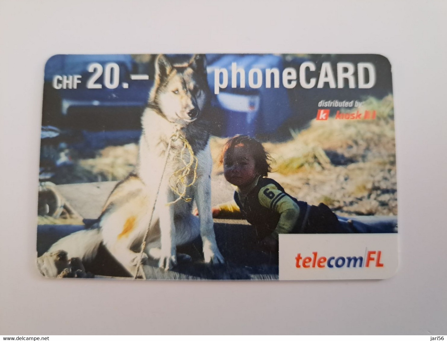 LIECHTENSTEIN ANIMALS CHF 20,- FINE USED PREPAID  DOG      ** 11422** - Liechtenstein