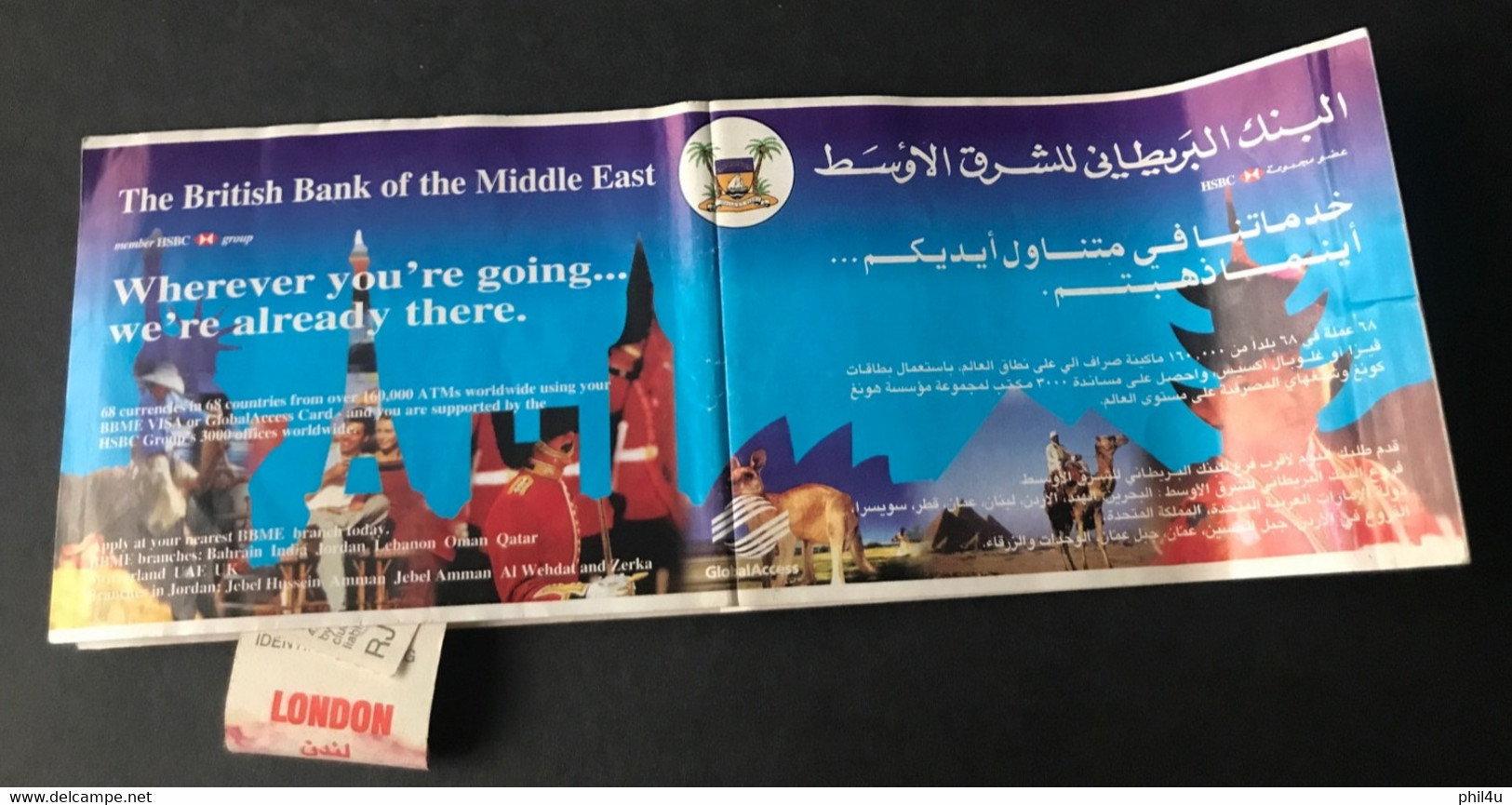 1995 Royal Jordanian Passenger Ticket And Baggage Check Complete Ticket But Has Folds But Good Condition. Offers Invited - Biglietti