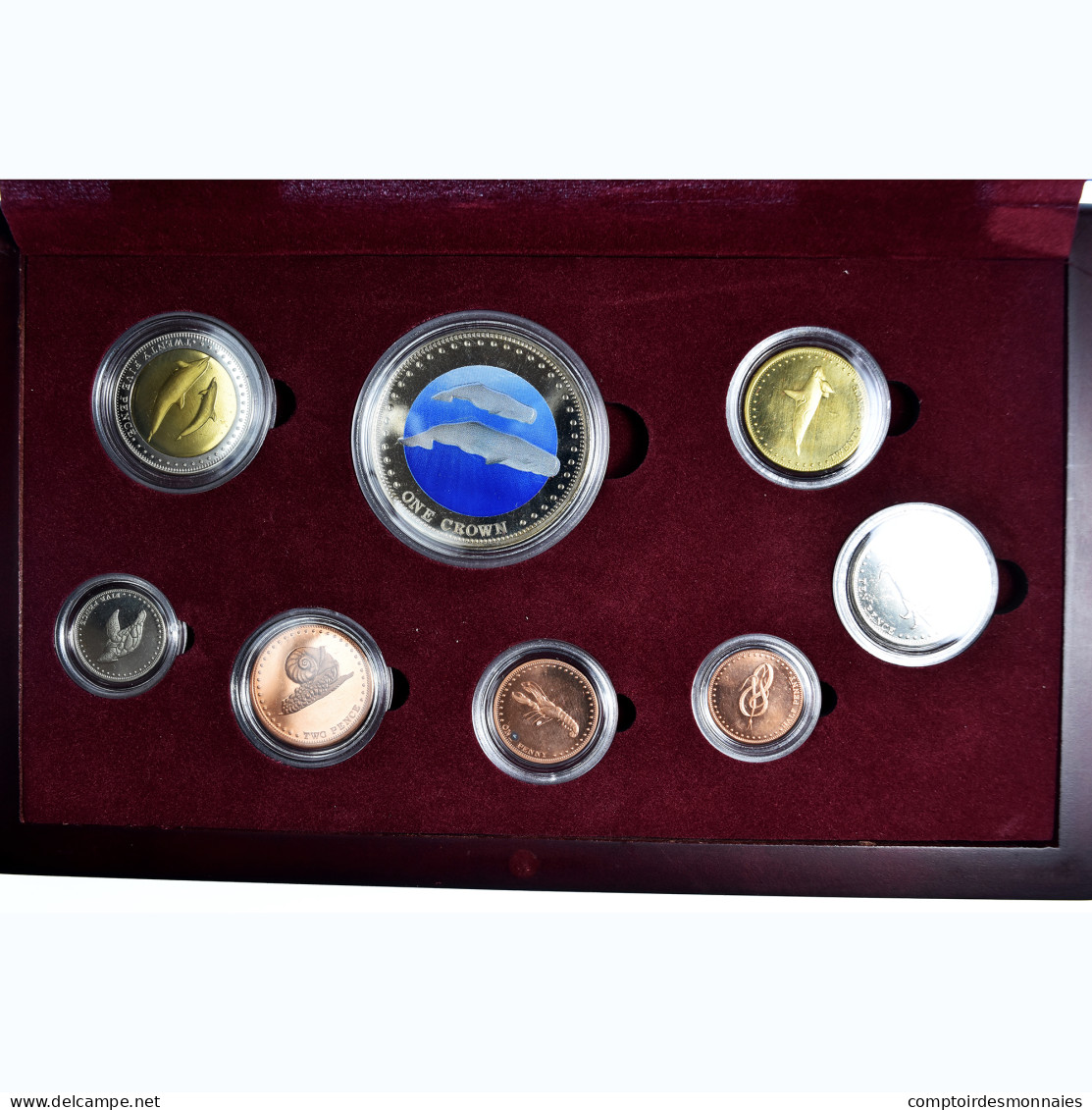 Monnaie, Tristan Da Cunha, Elizabeth II, 1/2 Penny To 1 Crown, 2008, British - Mint Sets & Proof Sets