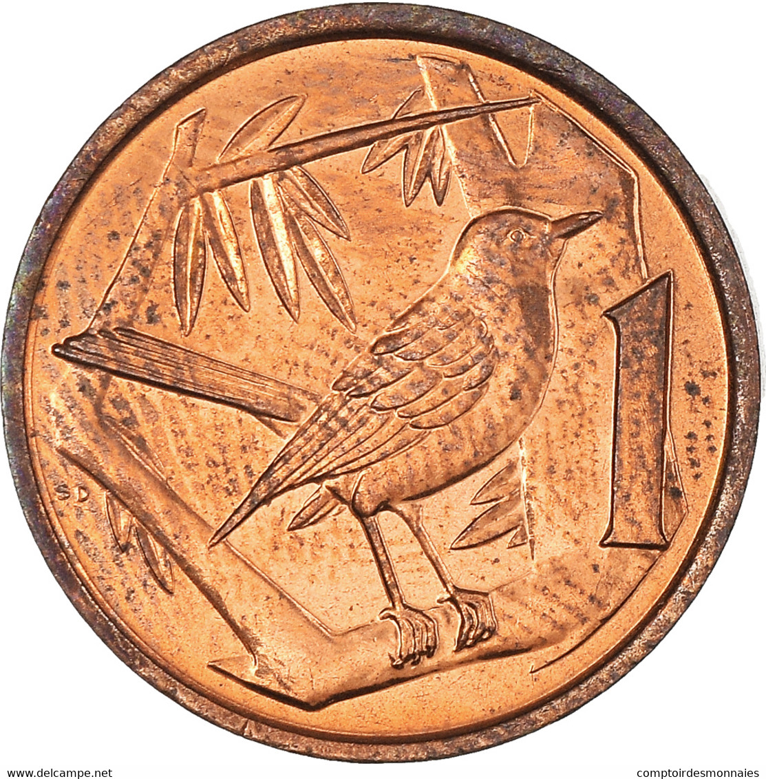 Monnaie, Îles Caïmans, Elizabeth II, Cent, 1990, SUP, Bronze, KM:87 - Cayman (Isole)