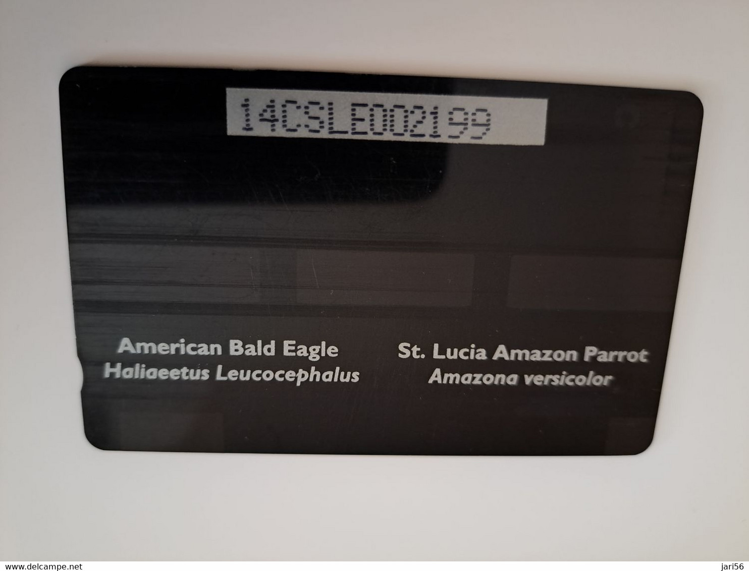 ST LUCIA    $ 53/ US 20  CABLE & WIRELESS  STL-14E  11CSLA    PARROT/EAGLE  Fine Used Card ** 11447** - Santa Lucia