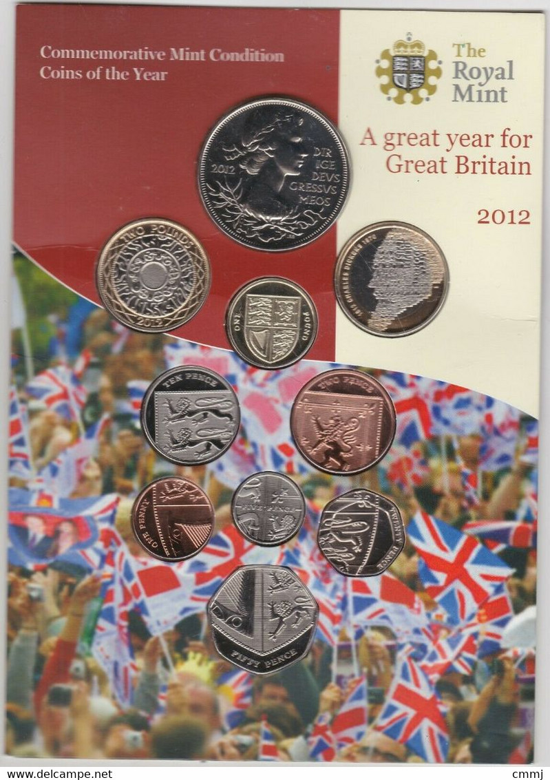 2012 Royal Nuovo Di Zecca Set Di 10 Monete In Confezione Carta (VATZEL) - Maundy Sets & Herdenkings