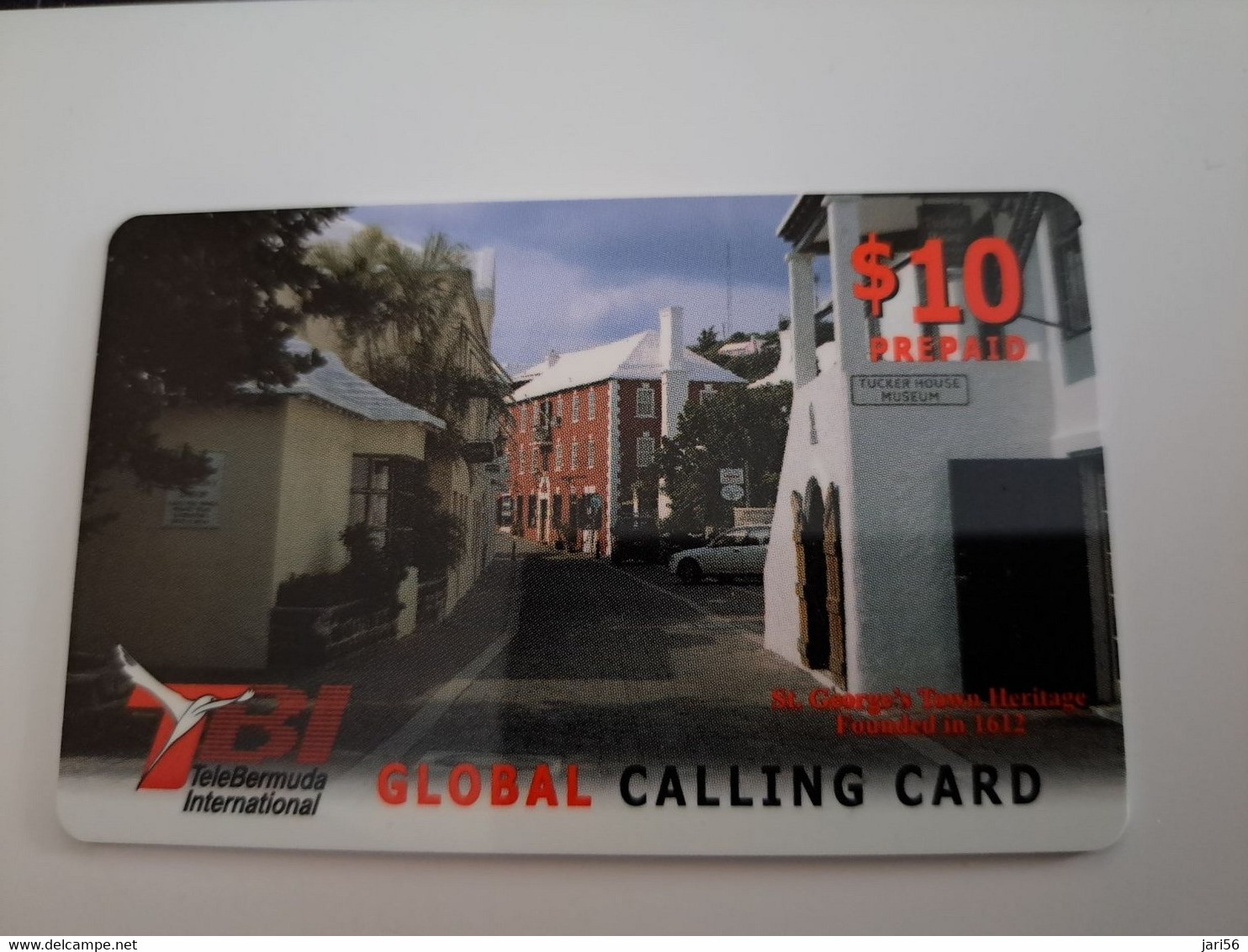 BERMUDA  $ 10,-  TBI / GEORGES TOWN  BERMUDA  / RED    VALUE   /   PREPAID CARD  Fine USED  **11476** - Bermuda