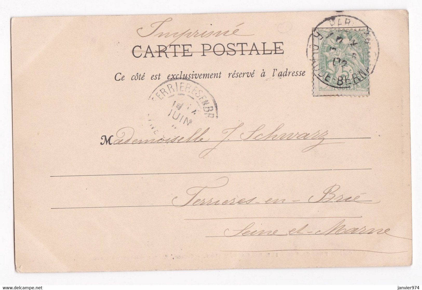 Colonie Française . Cilaos , L' établissement Thermal, Pour Ferrieres En Brie 1902 - Sonstige & Ohne Zuordnung