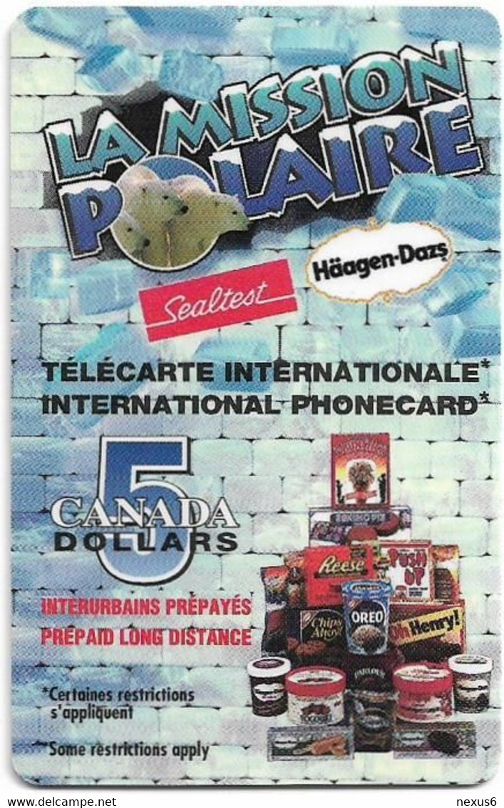 Canada - Nestlé Häagen-Dazs, La Mission Polaire, Remote Mem. 5$, 31.12.1997, 125ex, Mint - Canada