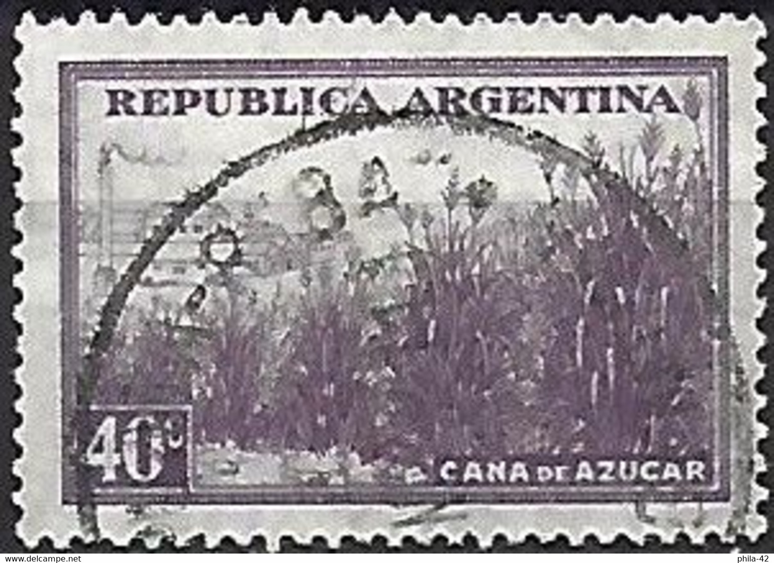 Argentina 1935 - Mi 424X - YT 378 ( Sugarcane Plantation ) - Usados