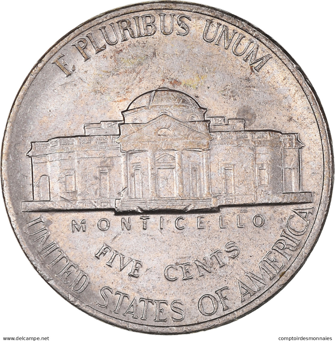 Monnaie, États-Unis, Jefferson Nickel, 5 Cents, 1997, U.S. Mint, Denver - 1938-42: Monete Ante Guerra