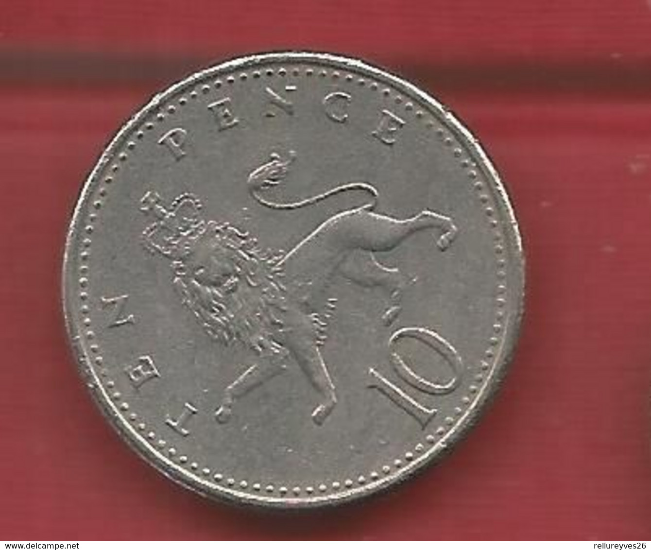 G.B. , 4 Pièces de monnaies , 10 Pence , 1992