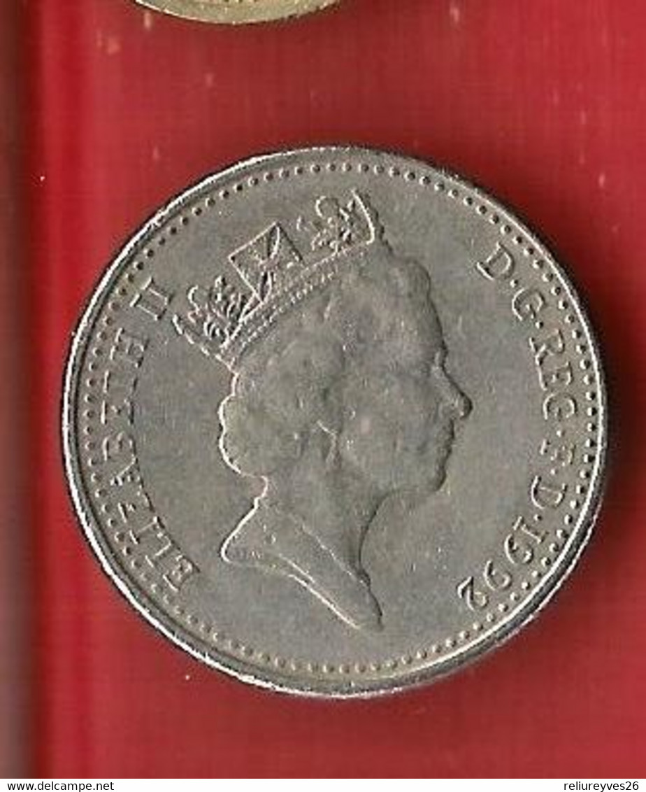 G.B. , 4 Pièces de monnaies , 10 Pence , 1992