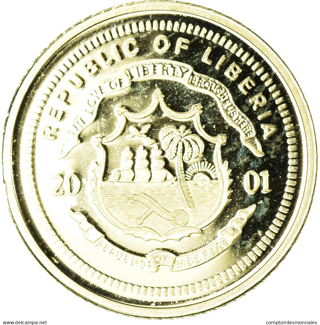 Monnaie, Libéria, Charles A. Lindbergh, 25 Dollars, 2001, American Mint, FDC - Liberia