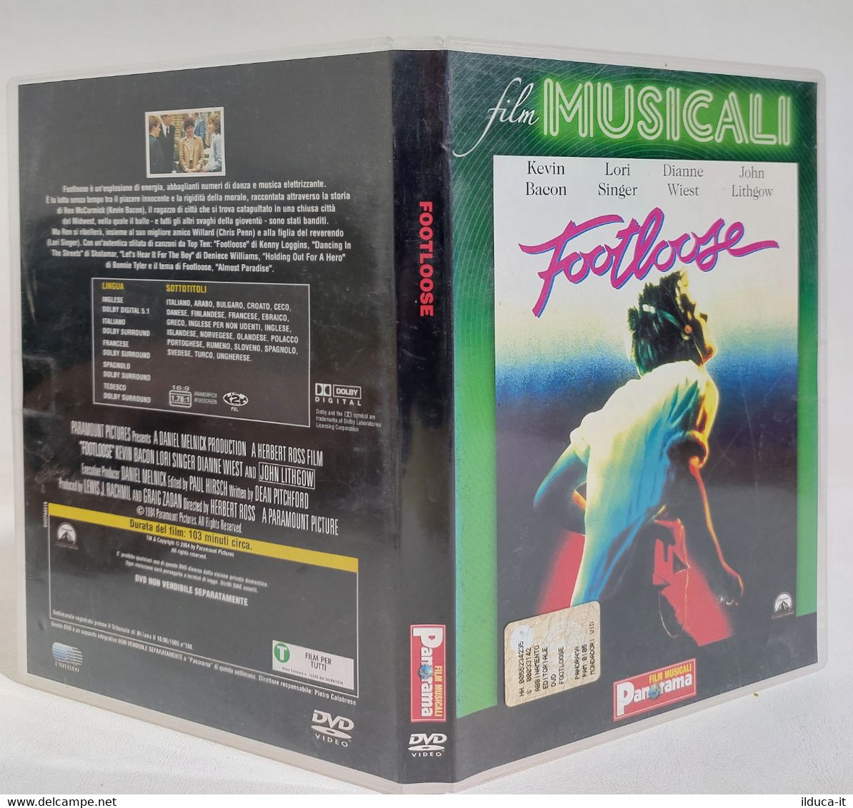 I108655 DVD - FOOTLOOSE (1984) - Kevin Bacon / Lori SInger - Commedia Musicale
