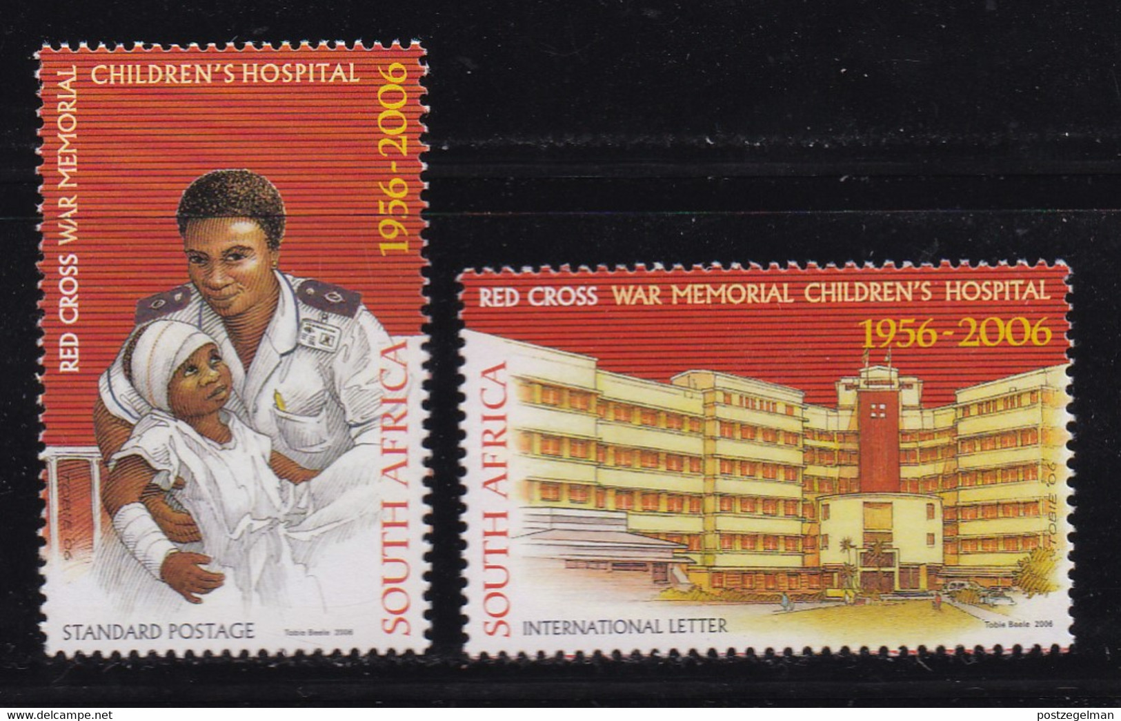 RSA, 2006, MNH Stamp(s), Red Cross Children Hospital, SACC 1779-1780, Scannr. M9415 - Ongebruikt