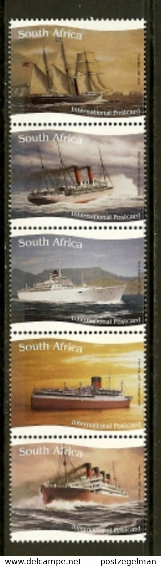 RSA, 2007, MNH Stamp(s), Ships Of The Union Castle Strip Of 5, SACC 1849-1853 Scannr. M8089 - Ongebruikt