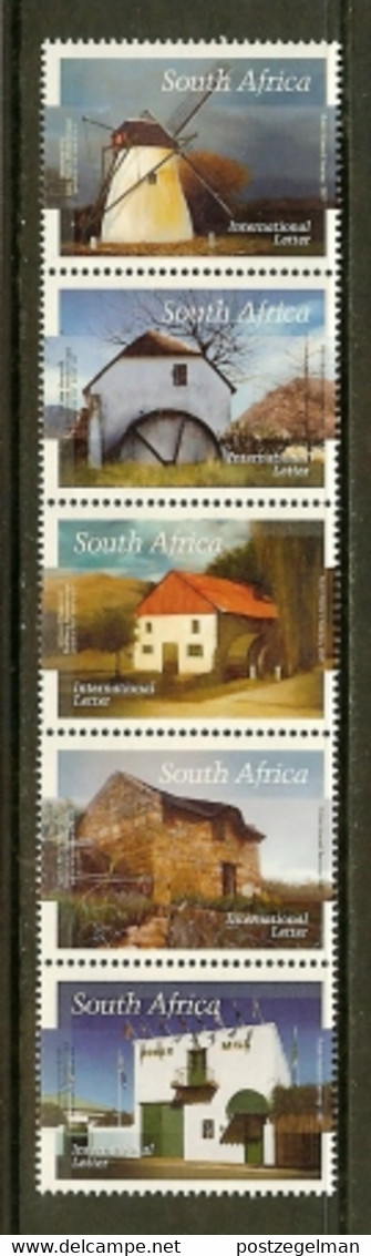 RSA, 2007, MNH Stamp(s), Mills Of South Africa Strip Of 5, SACC 1843-1847 Scannr. M8088 - Ongebruikt