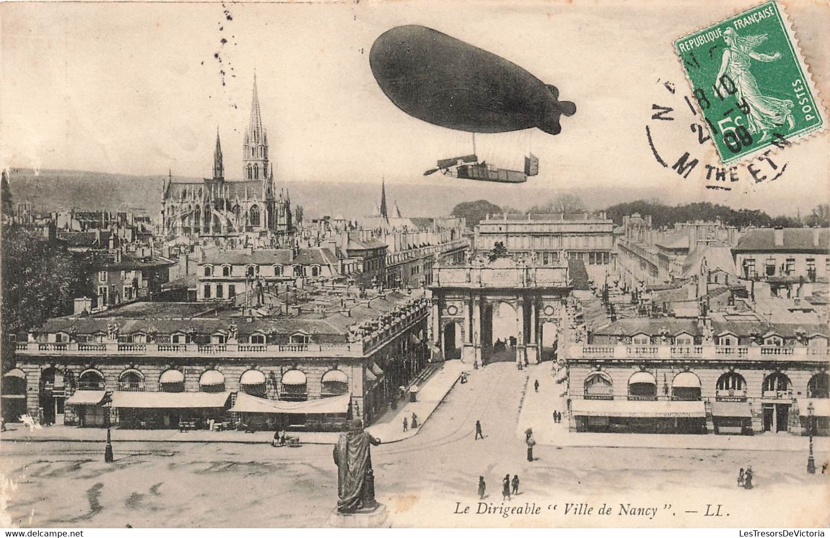 CPA Le Dirigeable Ville De Nancy - LL - Zeppeline