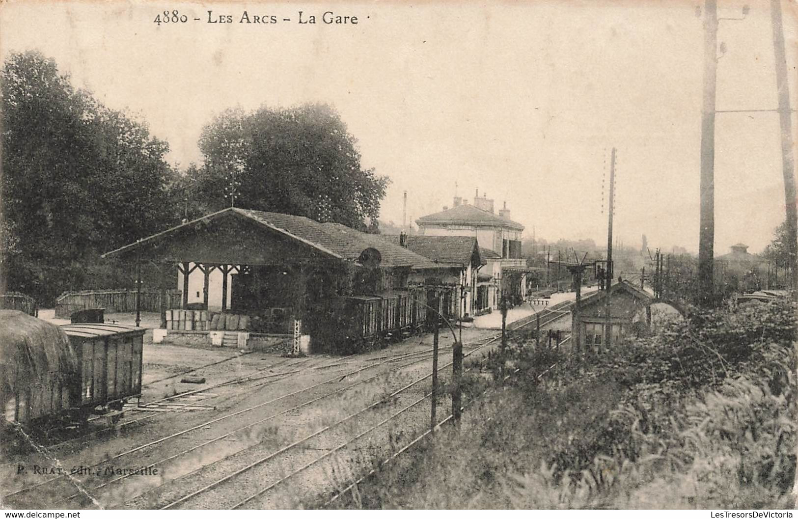 CPA Les Arcs - La Gare - Chemin De Fer - - Bahnhöfe Ohne Züge