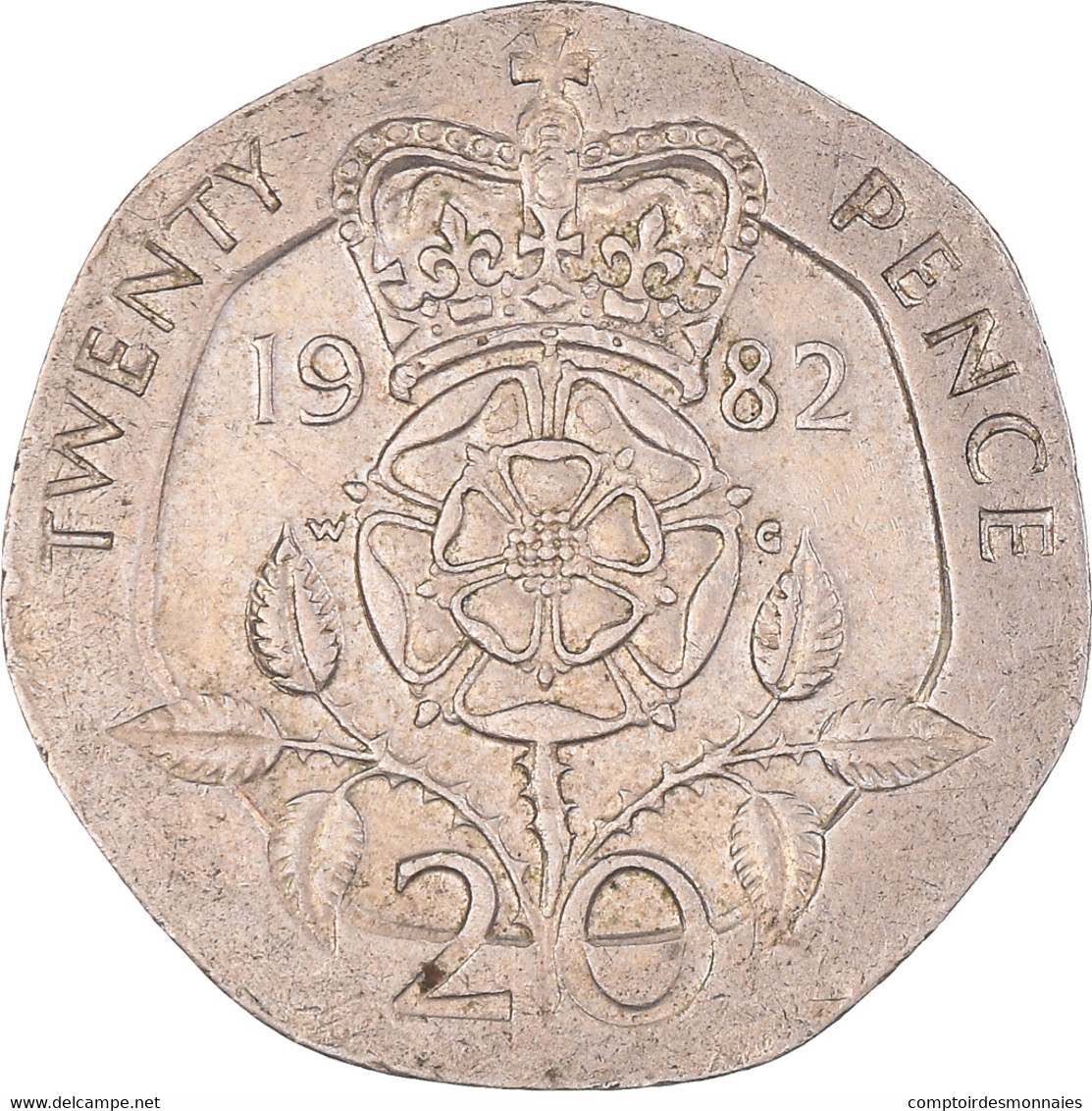 Monnaie, Grande-Bretagne, Elizabeth II, 20 Pence, 1982, BU, TTB, Cupro-nickel - 20 Pence