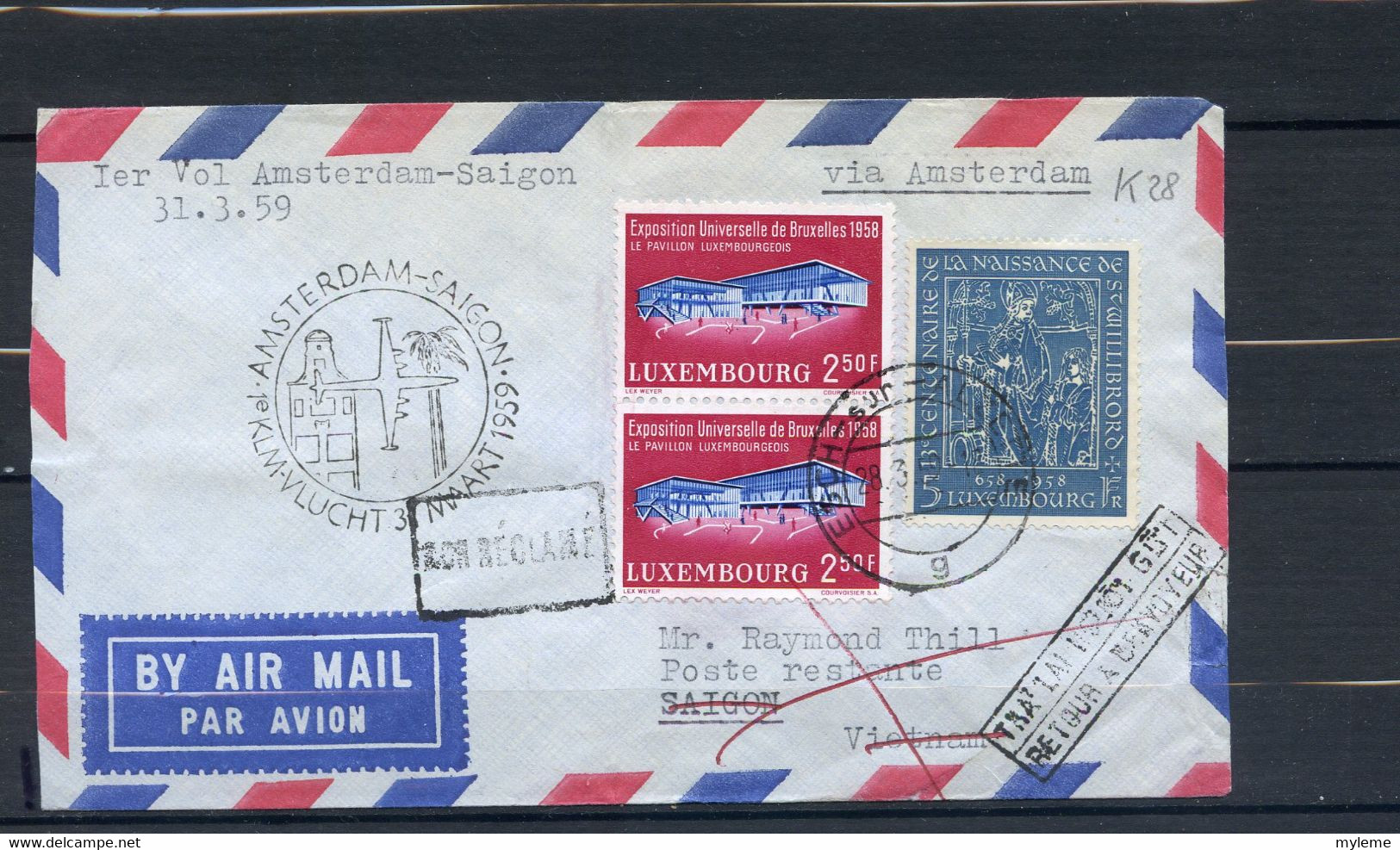 Z6a-7 Courrier Avec Cachet Ou Oblitération événementiel, 1ère Liaison Aérienne, Postale De Nuit - Airplanes