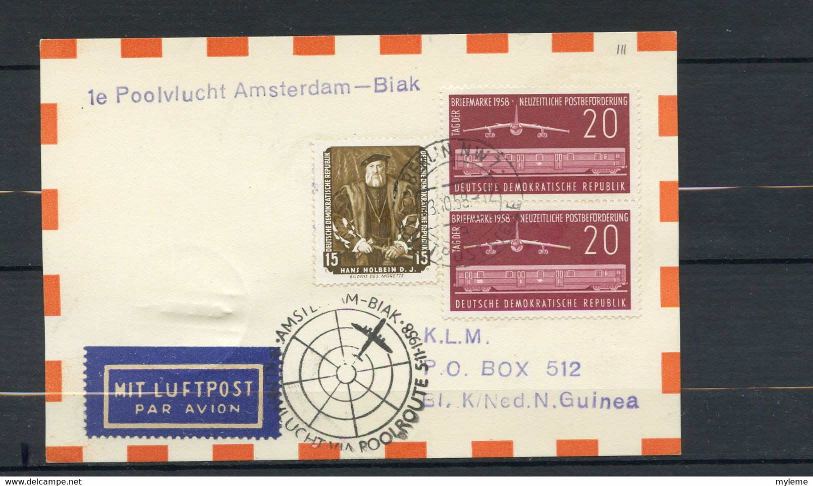 Z6a-7 Courrier Avec Cachet Ou Oblitération événementiel, 1ère Liaison Aérienne, Postale De Nuit - Airplanes