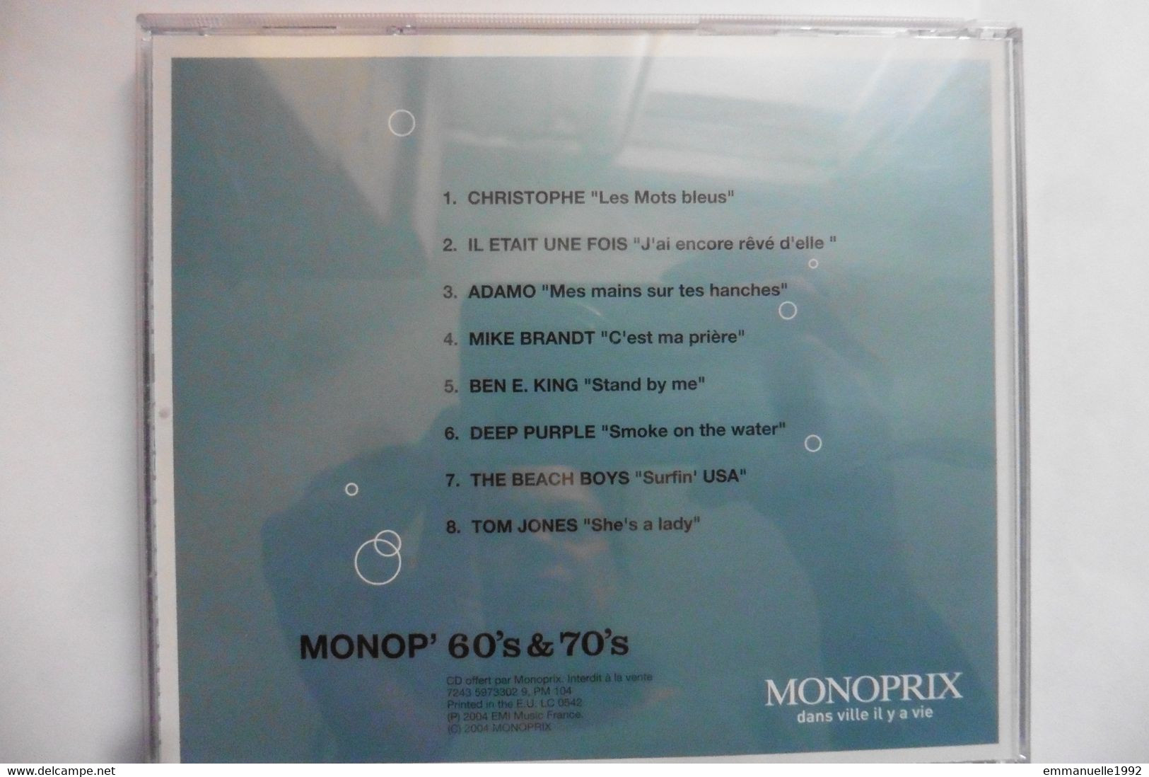 CD Monop 60s & 70s Le Meilleur Des Années 60 & 70 Christophe Tom Jones Mike Brandt Deep Purple Beach Boys Adamo... - Compilations