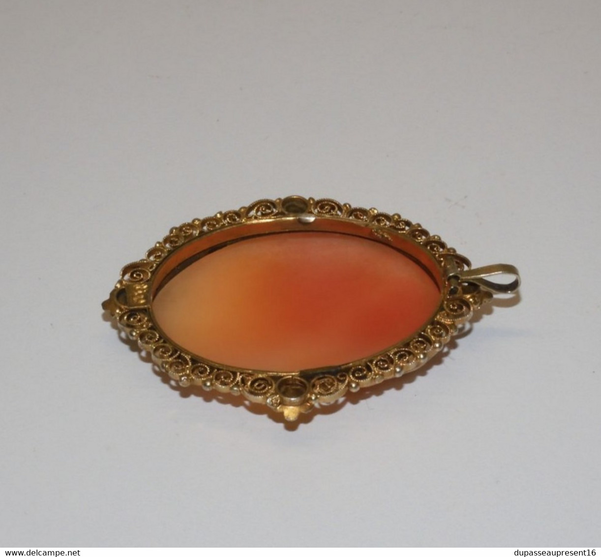 Pendentif Camée Argent 800 – Vintage – Bijou Ancien – Broche