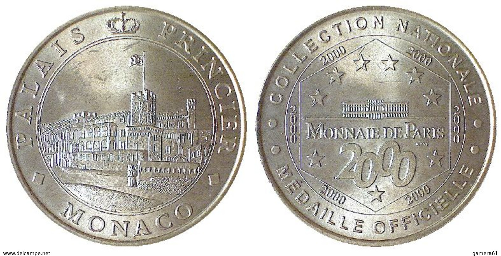 05409  MDP MONNAIE DE PARIS PALAIS PRINCIER MONACO 2000 - 2000