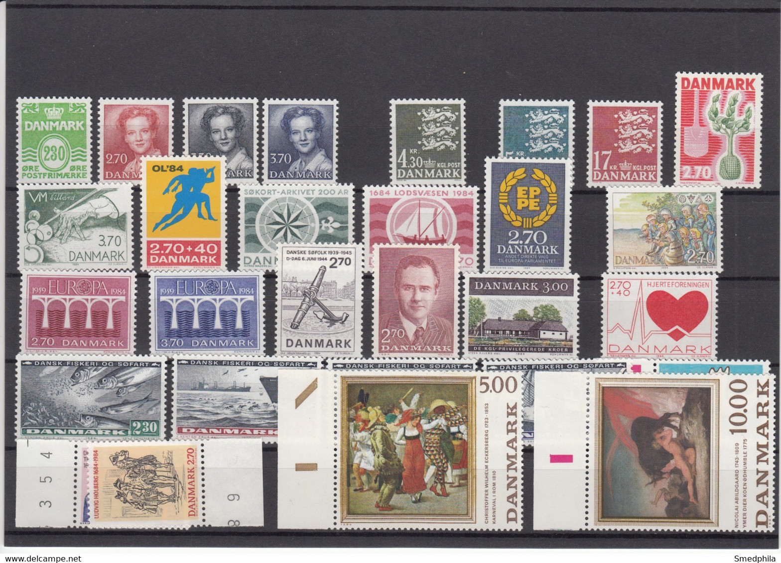 Denmark 1984 - Full Year MNH ** - Annate Complete