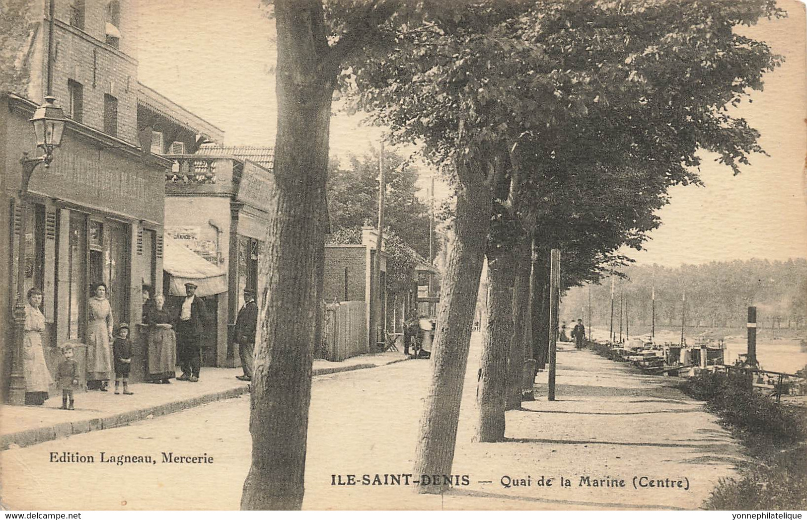 93 - SEINE SAINT-DENIS - L'ILE-SAINT-DENIS - Quai De La Marine - Animation - Superbe - 10457 - L'Ile Saint Denis