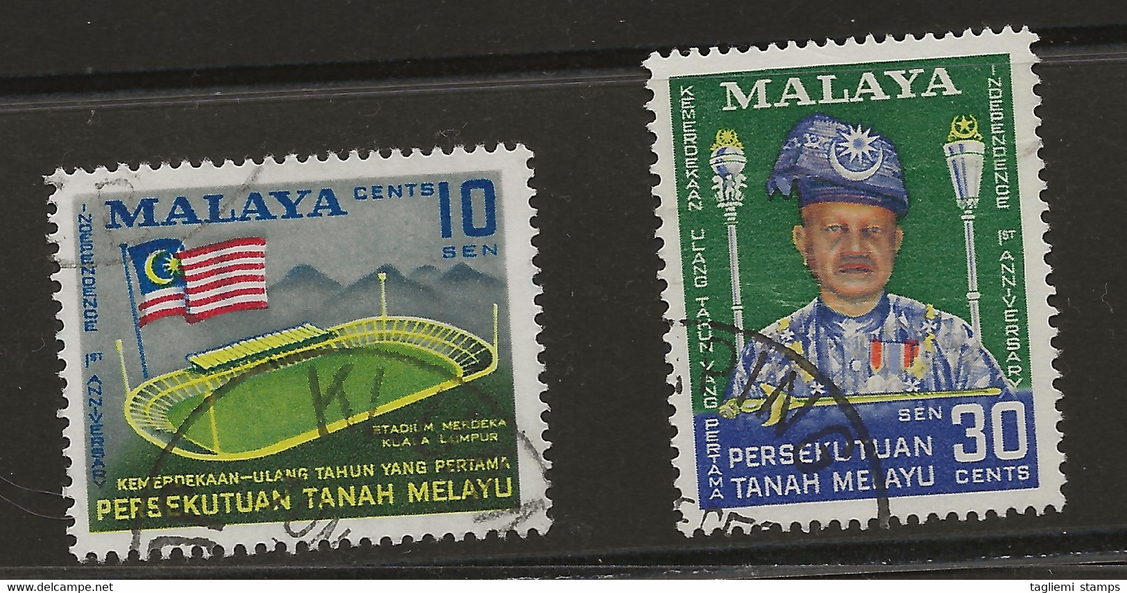 Malaysia - Federation Of Malaysia, 1957, SG 8 - 9, Complete Set, Used - Fédération De Malaya