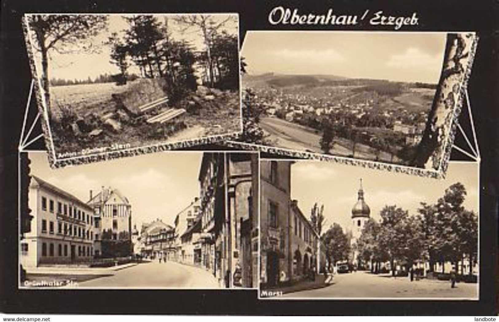 Olbernhau /Erzgeb.- Anton-GÜnther Stein - Grünthaler Str. - Markt - Olbernhau