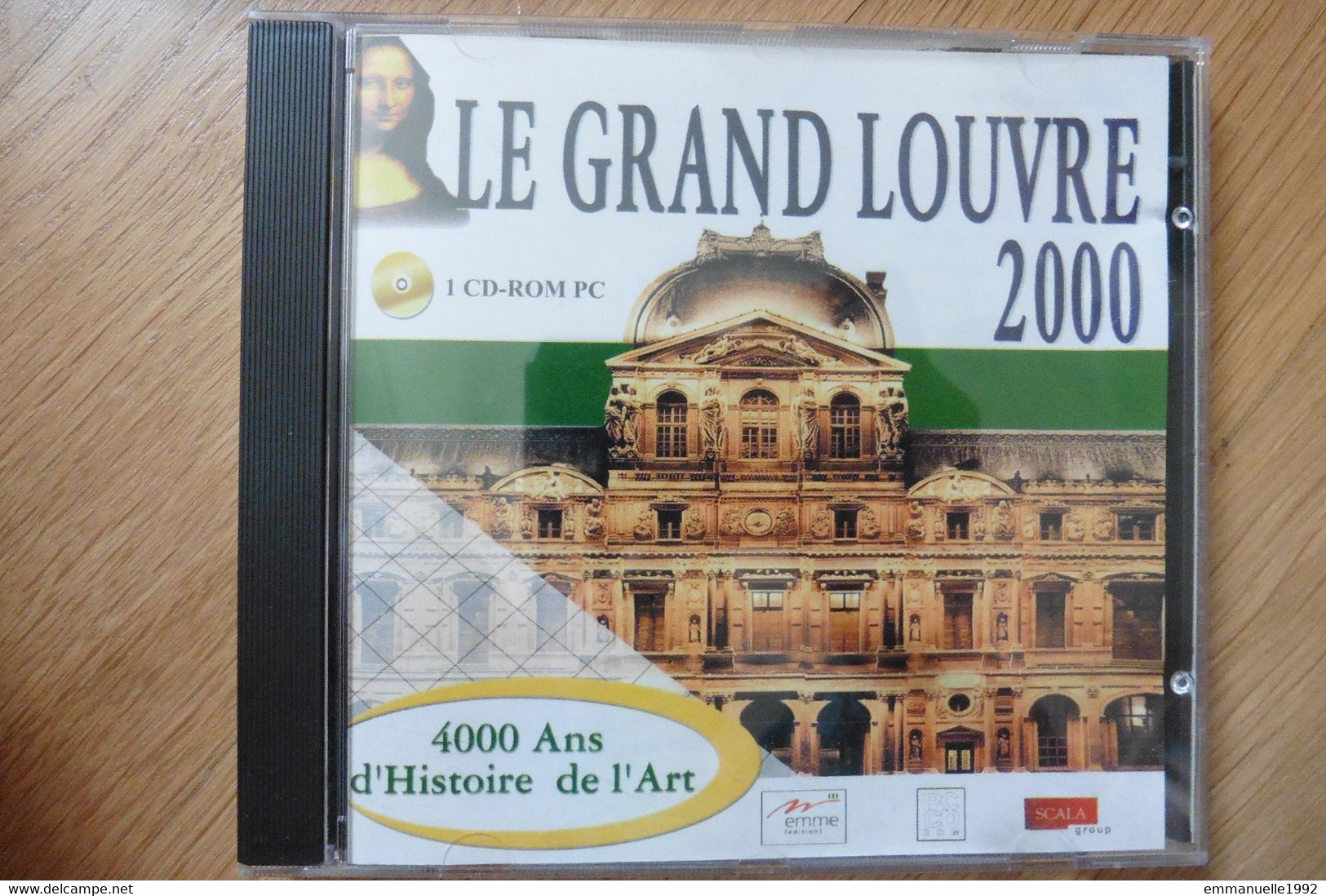 Lot 2 CD Rom PC Le Grand Louvre 2000 Le Musée Et Ses Chefs D'oeuvre Histoire Art - Other Book Accessories