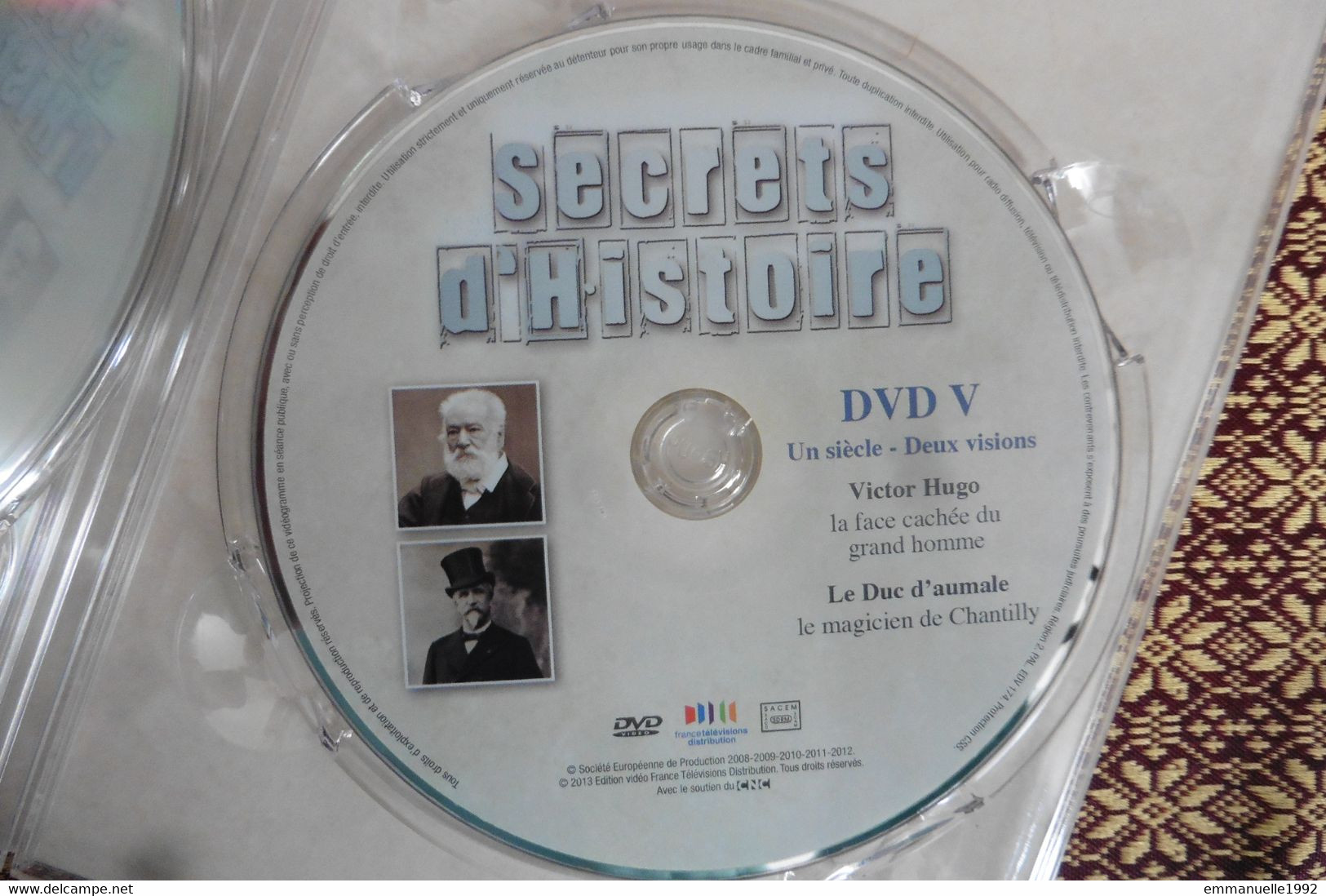 DVD Secrets D'Histoire Stéphane Bern - Victor Hugo - Le Duc D'Aumale Et Chantilly - Sans Boitier - Documentary