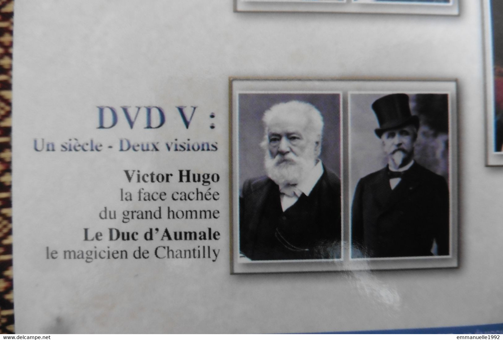 DVD Secrets D'Histoire Stéphane Bern - Victor Hugo - Le Duc D'Aumale Et Chantilly - Sans Boitier - Dokumentarfilme