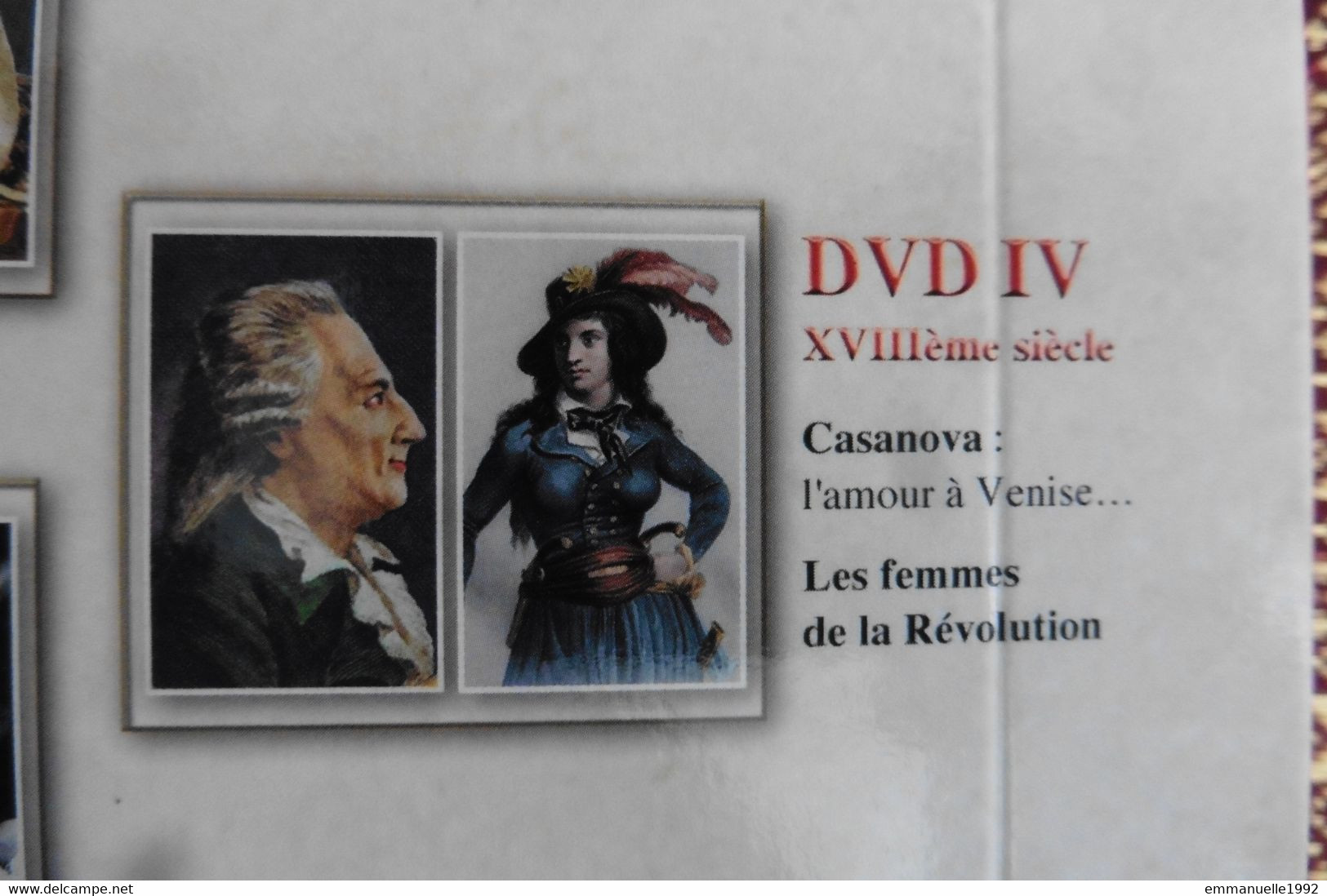 DVD Secrets D'Histoire Stéphane Bern - Casanova à Venise - Les Femmes De La Révolution - Sans Boitier - Documentari