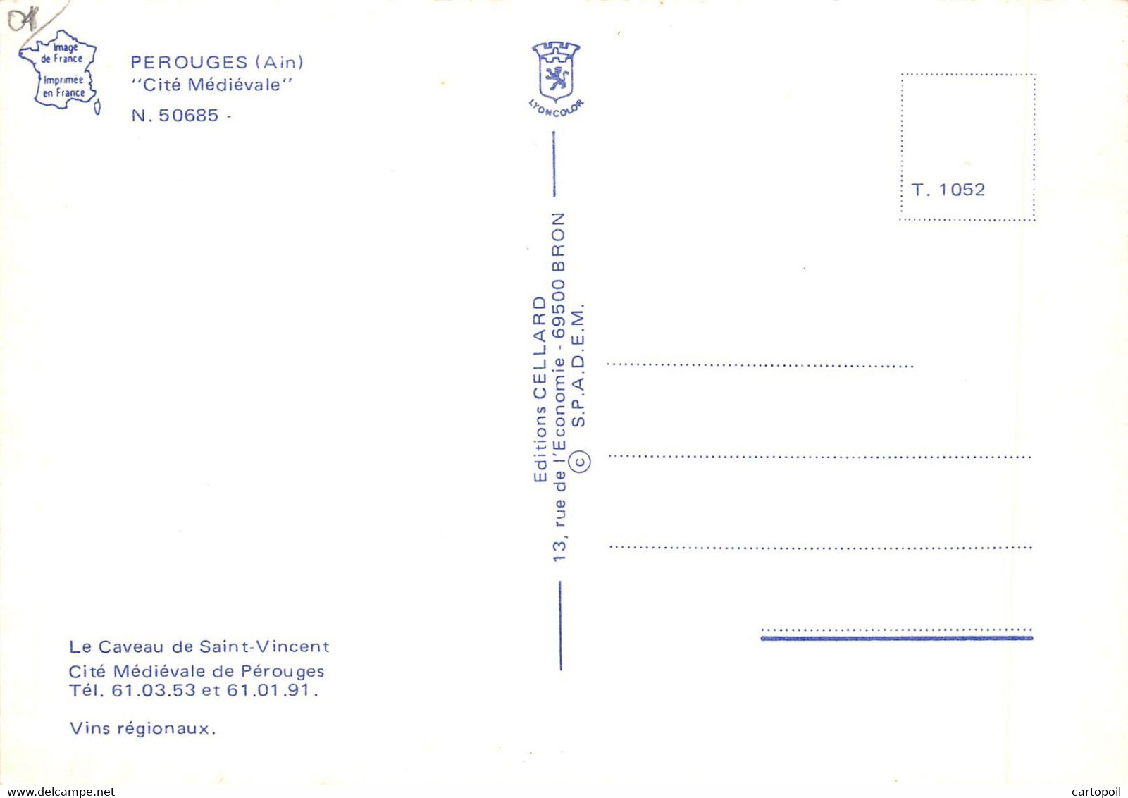 01 - PEROUGES - Carte Multi-vues - 8 Beaux Plans - Pérouges