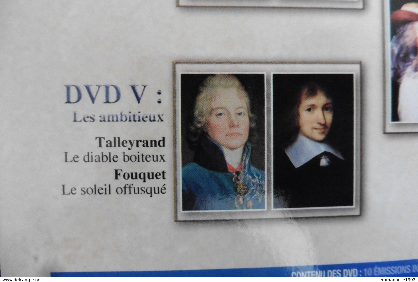 DVD Secrets D'Histoire Stéphane Bern - Les Ambitieux - Talleyrand - Fouquet - Sans Boitier - Dokumentarfilme