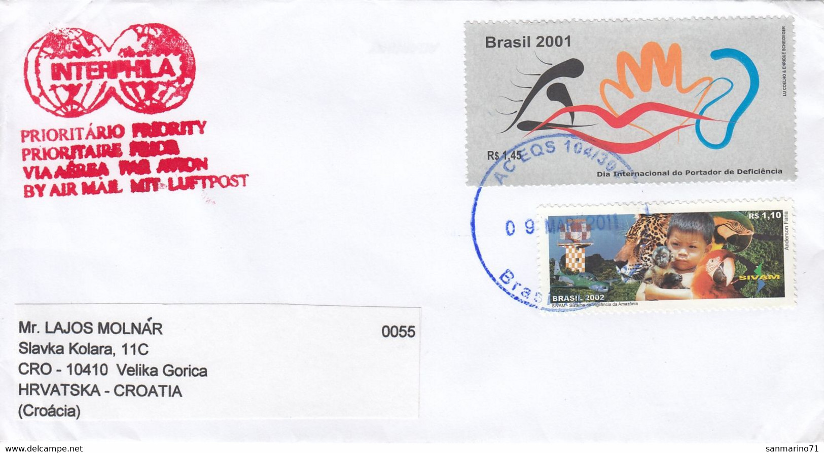 BRAZIL Cover Letter 81,box M - Lettres & Documents