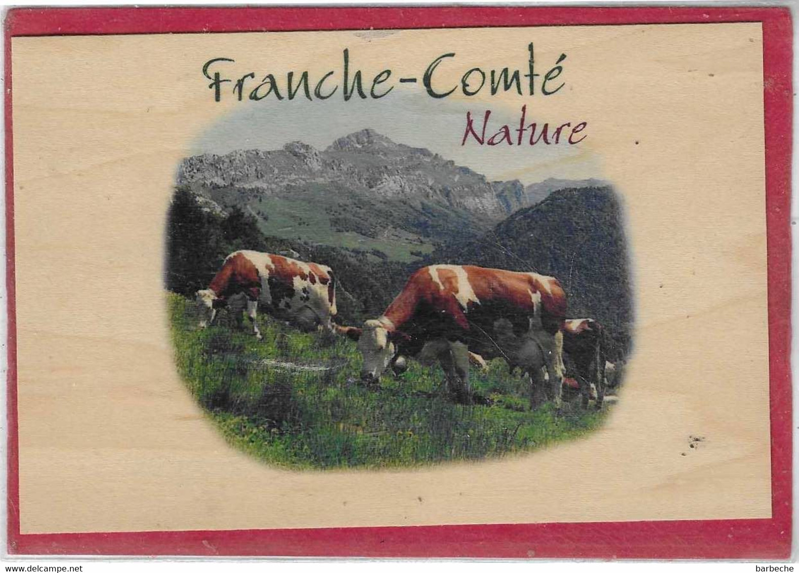 FRANCHE COMTE NATURE  ( Carte En Bois  érable ) - Franche-Comté