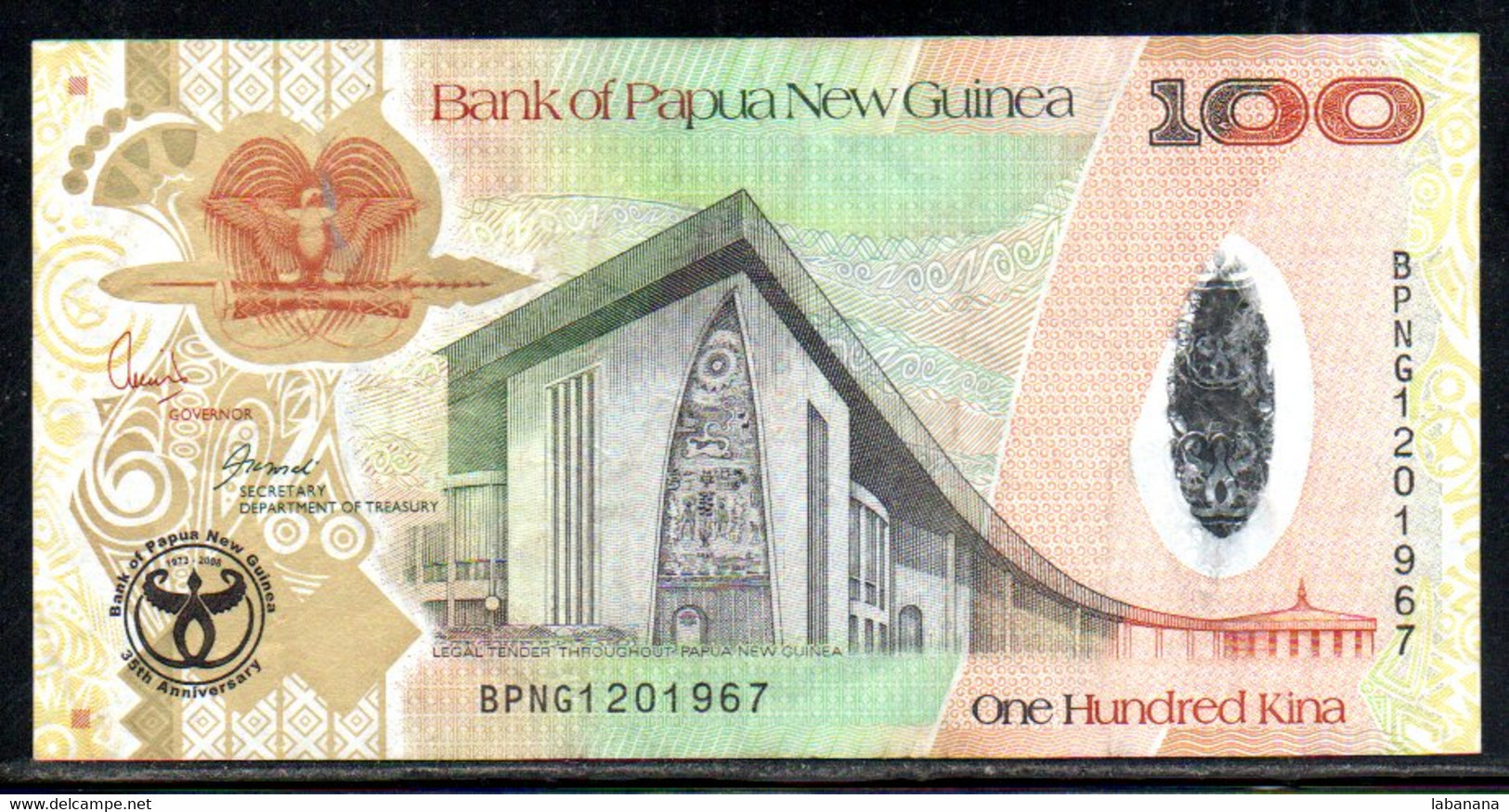 659-Papouasie-Nouvelle-Guinée 100 Kina 2008 BPNG120 - Papua New Guinea