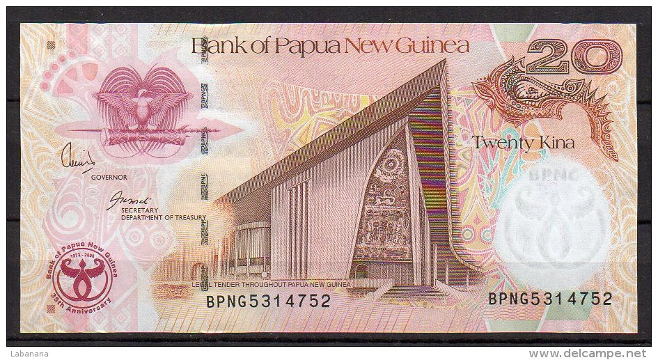 Papouasie-Nouvelle-Guinée Billet De 20 Kina 2008 BPNG531 Commémoratif - Papouasie-Nouvelle-Guinée