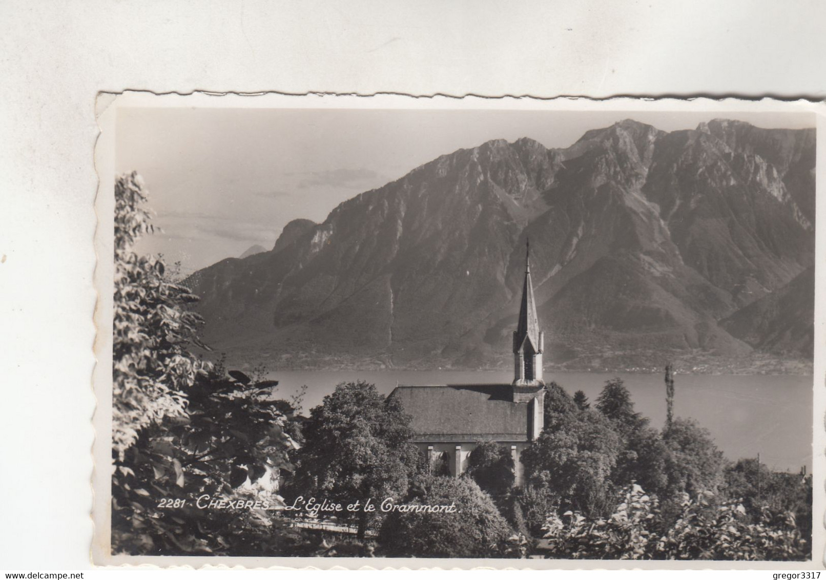 B7580) CHEXBRES - L` Eglise Et Le GRAMMONT  Old ! - Chexbres