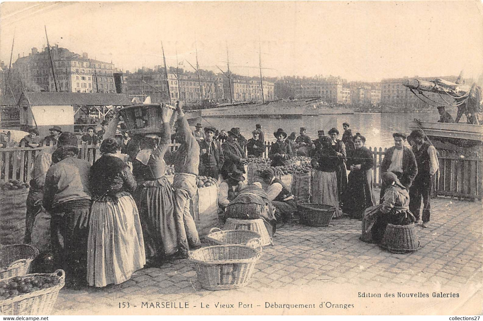 13-MARSEILLE- LE VIEUX PORT, DEBARQUEMENT D'ORANGES - Alter Hafen (Vieux Port), Saint-Victor, Le Panier