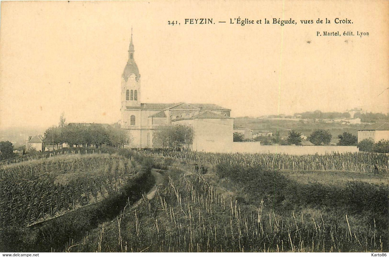 Feyzin * L'église Et La Bégude , Vues De La Croix * Vigne Vignoble - Feyzin