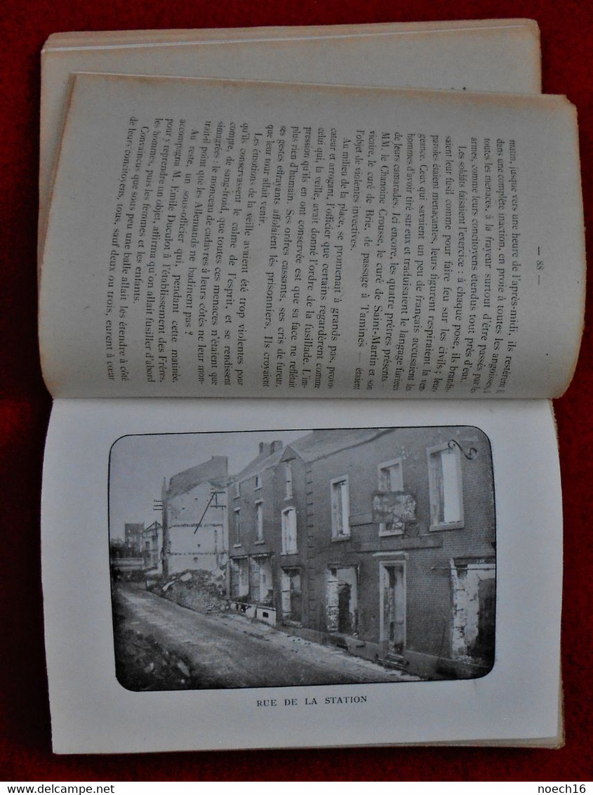 Guerre 14-18 La Tragédie De Tamines, 2ème édition Avec Plan Du Quartier, Illustré Par Des Cartes Postales Anciennes - Guerre 1914-18