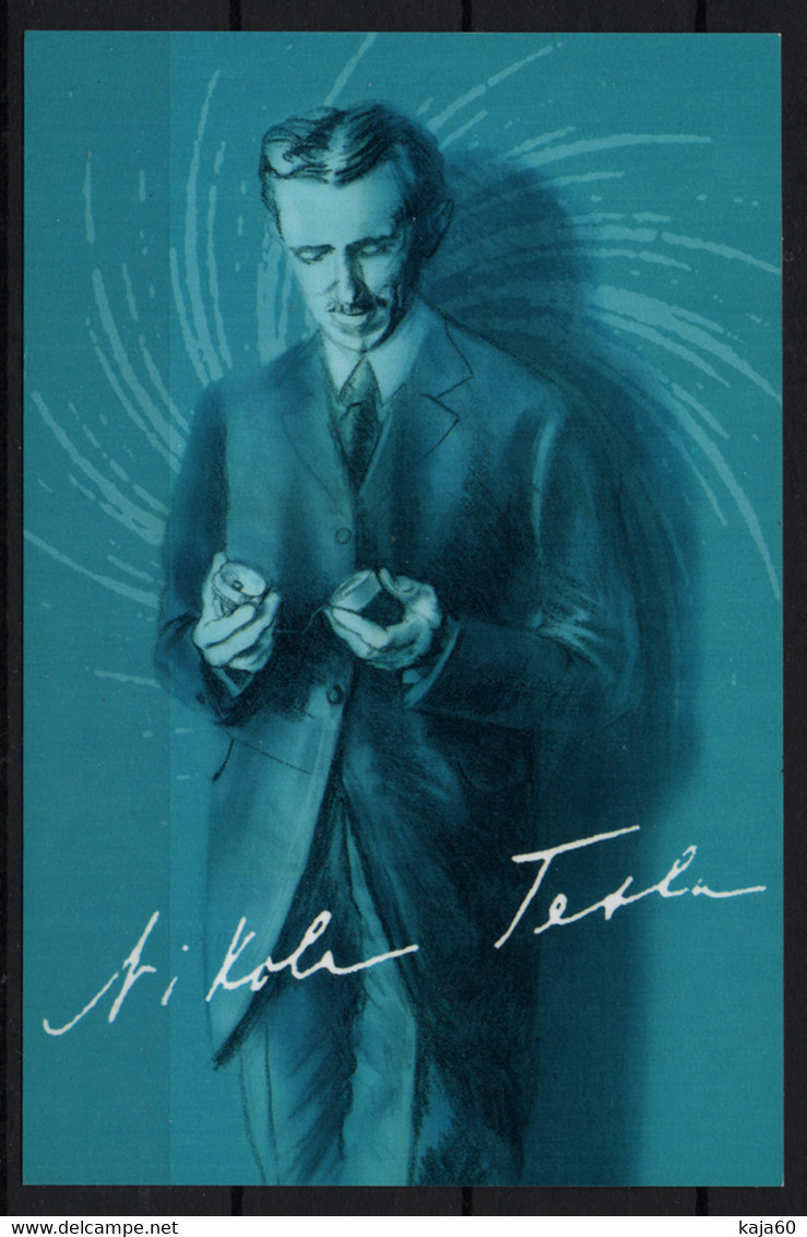 01. Yugoslavia Serbia And Montenegro 2006 Nikola Tesla, Postcard - Cartes-maximum