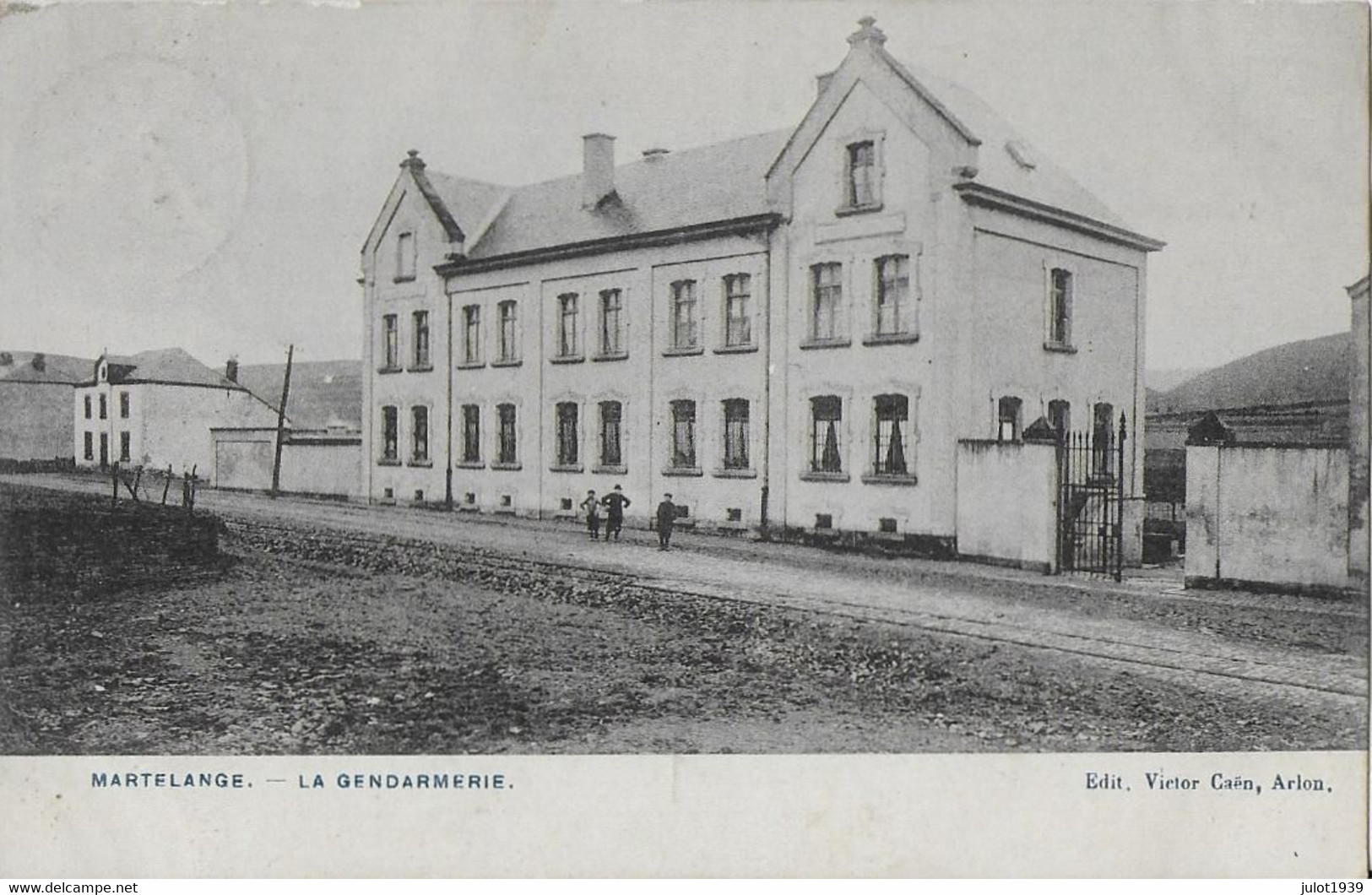 MARTELANGE ..-- GENDARMERIE . 1909 De ATTERT Vers OORDEGEM ( Mr H. SCHELSKACK , BRASSERIE ) . Vverso . - Martelange