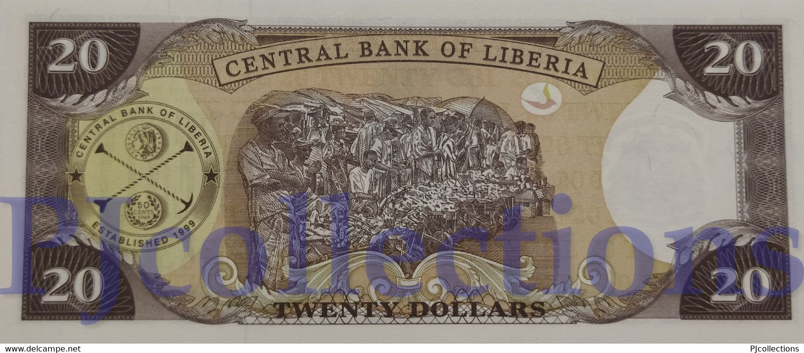 LIBERIA 20 DOLLARS 2003 PICK 28a UNC - Liberia