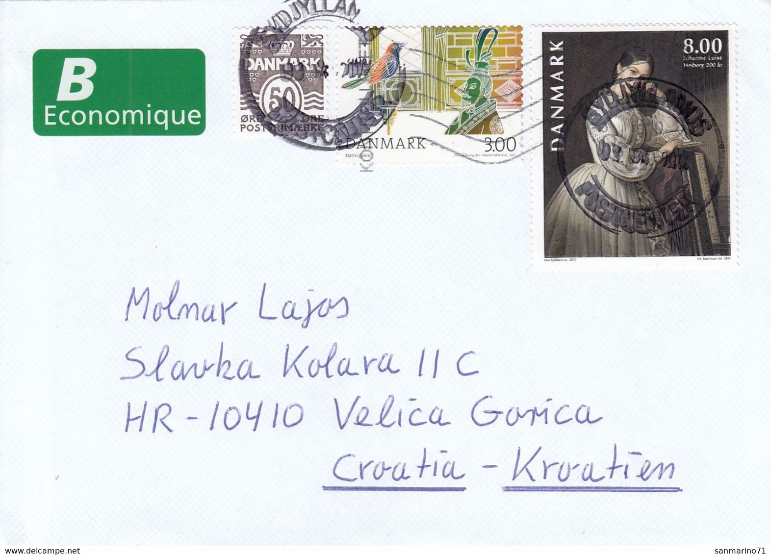 DENMARK Cover Letter 104,box M - Storia Postale