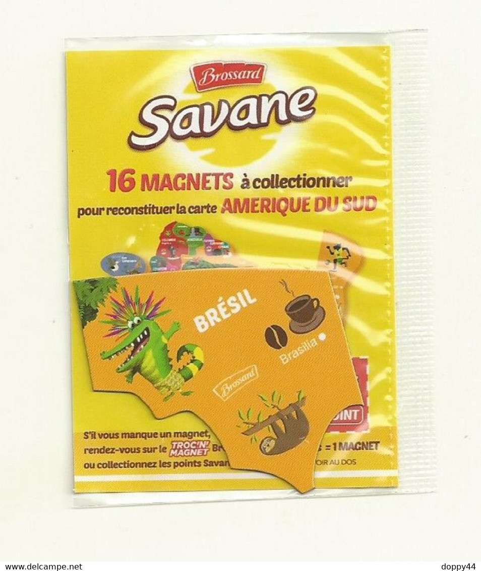 MAGNET SAVANE AMERIQUE DU SUD BRESIL  SOUS BLISTER FERME. - Turismo