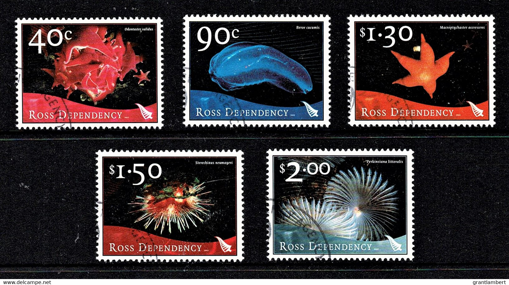 New Zealand 2003 Ross Dependency - Marine Life Set Of 5 Used - - Gebruikt